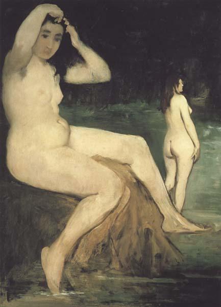Edouard Manet Baigneuses en Seine (mk40) oil painting picture